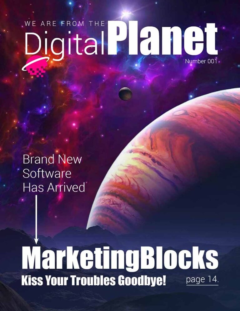 Digital Planet Magazine, cover page