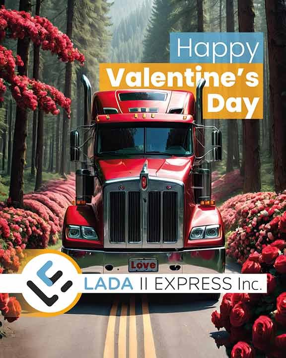 Lada II Express Inc. Social Media Post, Happy Valentine's Day